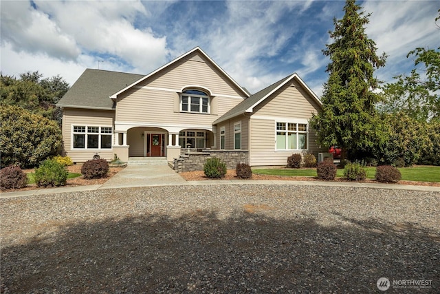 craftsman-style home with a porch