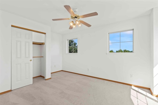 300 Range View Rd, Ellensburg, WA 98926 - unfurnished bedroom featuring carpet floors, baseboards, a closet, and ceiling fan