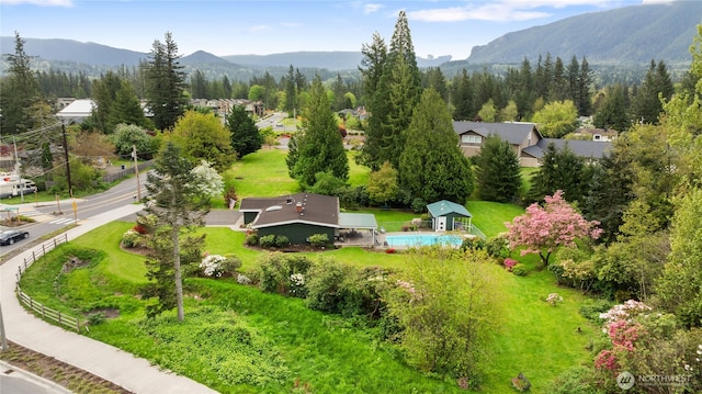 13203 436th Ave SE, North Bend, WA 98045 - drone / aerial view with a mountain view
