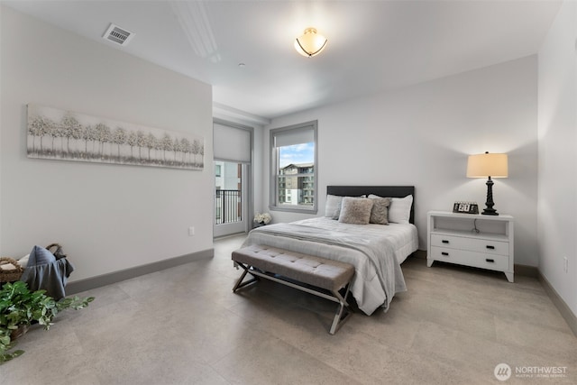 4961 Main St Unit 612, Tacoma, WA 98407 - bedroom with baseboards and access to exterior