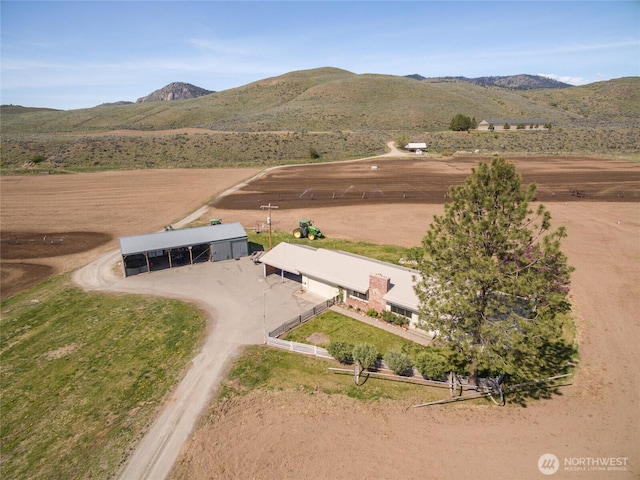 177 Salmon Creek Rd, Okanogan, WA 98840 - drone / aerial view with a mountain view