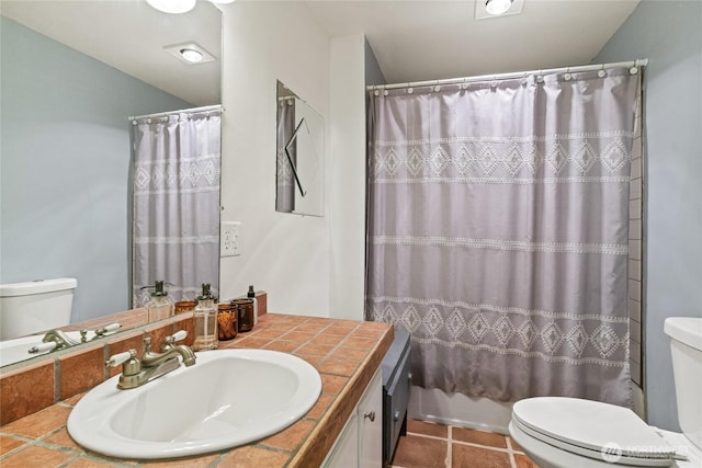 177 Salmon Creek Rd, Okanogan, WA 98840 - bathroom featuring vanity, tile patterned floors, and toilet