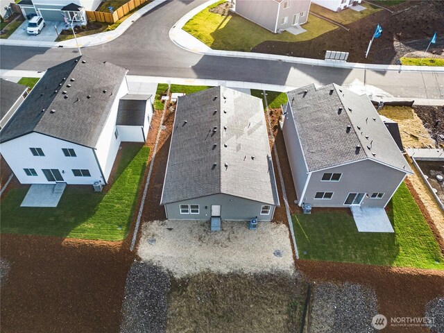 bird's eye view featuring a residential view
