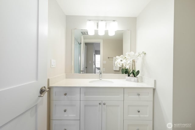 bathroom with vanity