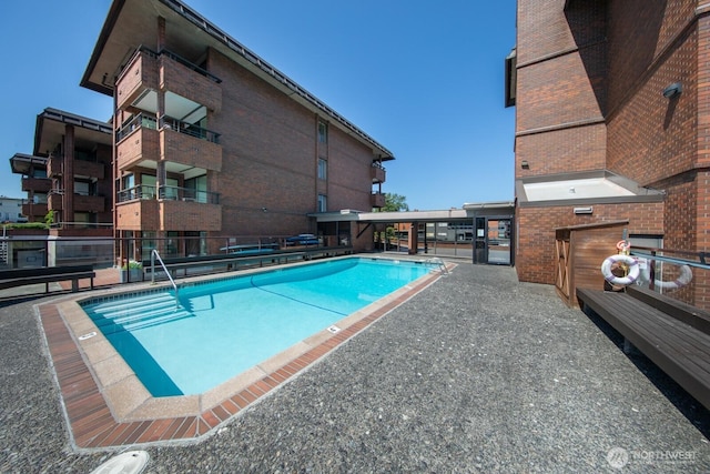 view of pool