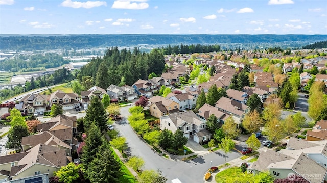 bird's eye view featuring a residential view