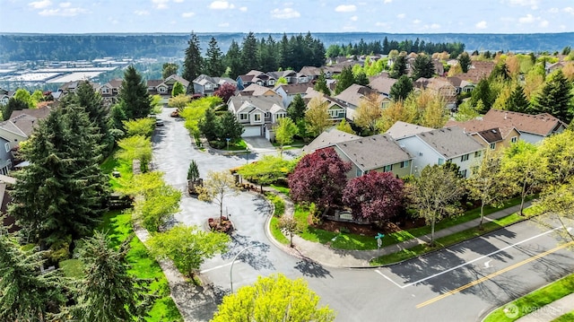 drone / aerial view featuring a residential view
