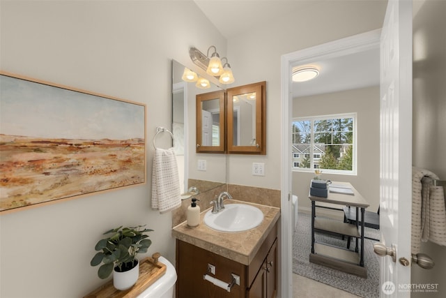 bathroom featuring vanity
