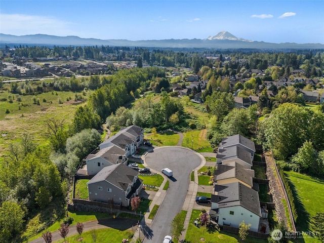 12011 SE 299th Pl, Auburn, WA 98092 - bird's eye view featuring a residential view and a mountain view