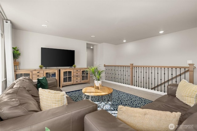 12011 SE 299th Pl, Auburn, WA 98092 - living room with carpet floors and recessed lighting