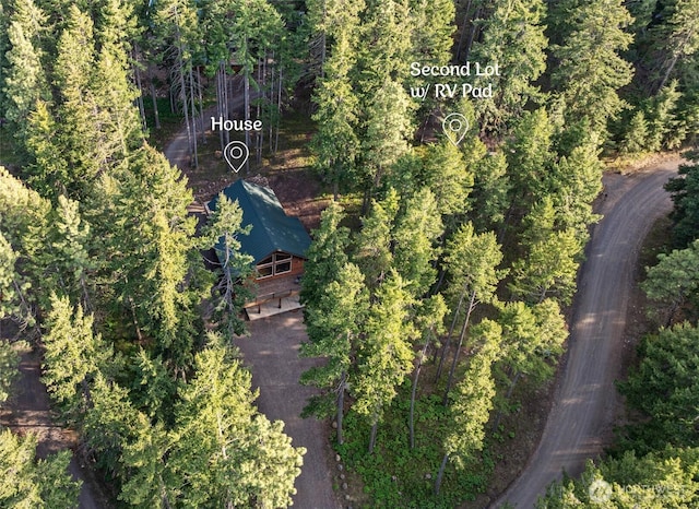 1570 Skull Springs Rd, Cle Elum, WA 98922 - view from above of property featuring a heavily wooded area
