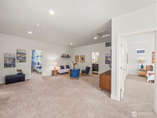 6588 Serenity Loop, Gig Harbor, WA 98335 - carpeted living area with baseboards and recessed lighting