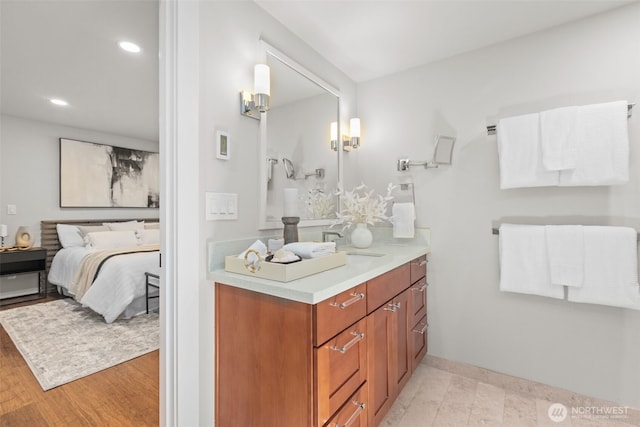 18265 47th Pl NE, Lake Forest Park, WA 98155 - ensuite bathroom featuring vanity and recessed lighting