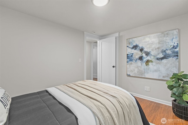18265 47th Pl NE, Lake Forest Park, WA 98155 - bedroom featuring wood finished floors and baseboards