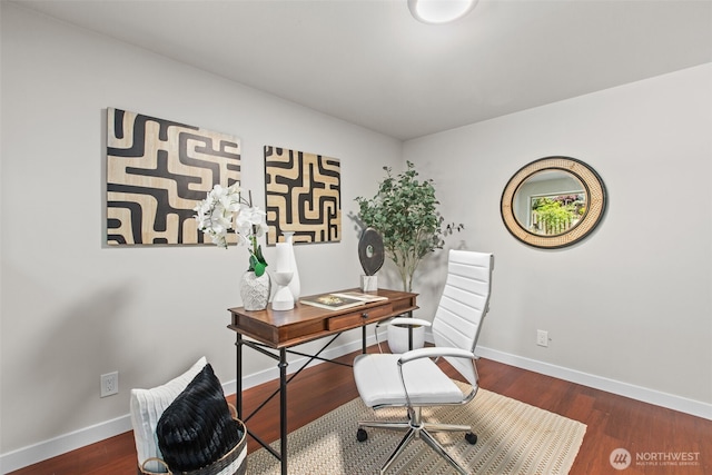 18265 47th Pl NE, Lake Forest Park, WA 98155 - office space featuring baseboards and wood finished floors