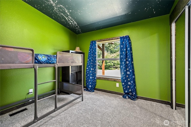104 Ridge View Dr, Randle, WA 98377 - bedroom featuring carpet floors, baseboards, and a textured wall