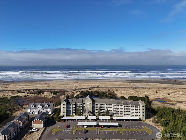 501 Shoreview Dr S Unit 204, Long Beach, WA 98631 - aerial view featuring a water view and a beach view