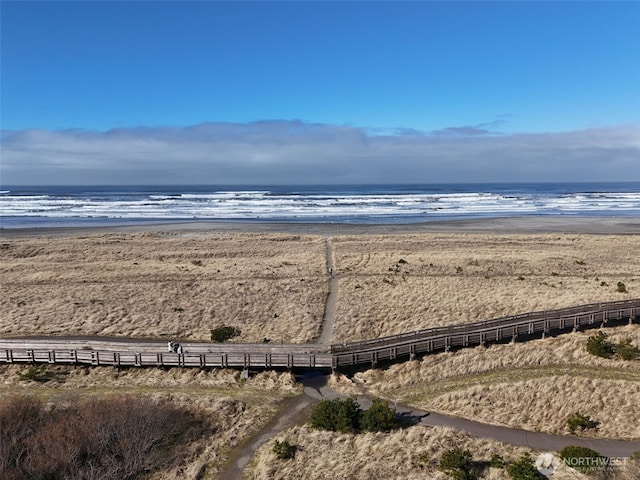 501 Shoreview Dr S Unit 204, Long Beach, WA 98631 - water view featuring a beach view and fence