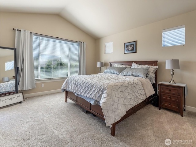 1974 Legendary Ln SE, East Wenatchee, WA 98802 - carpeted bedroom with multiple windows, vaulted ceiling, and baseboards