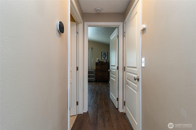 301 NE Danner Ln, College Place, WA 99324 - hallway featuring dark wood-style floors