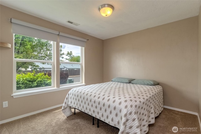 301 NE Danner Ln, College Place, WA 99324 - bedroom with baseboards, visible vents, and carpet