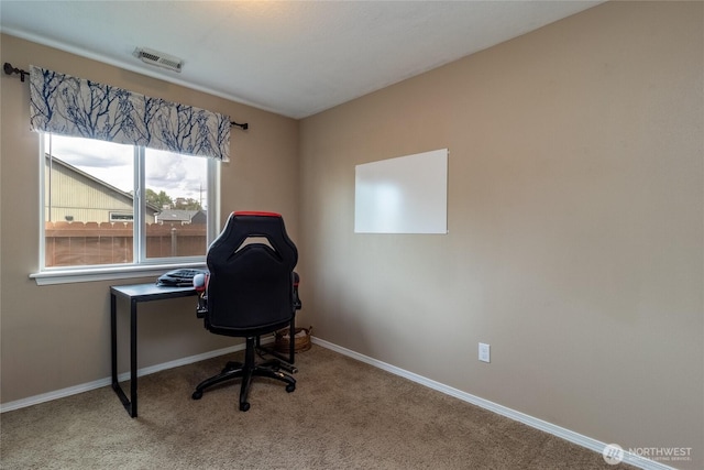 301 NE Danner Ln, College Place, WA 99324 - office space featuring carpet floors, baseboards, and visible vents