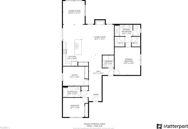 301 NE Danner Ln, College Place, WA 99324 - floor plan