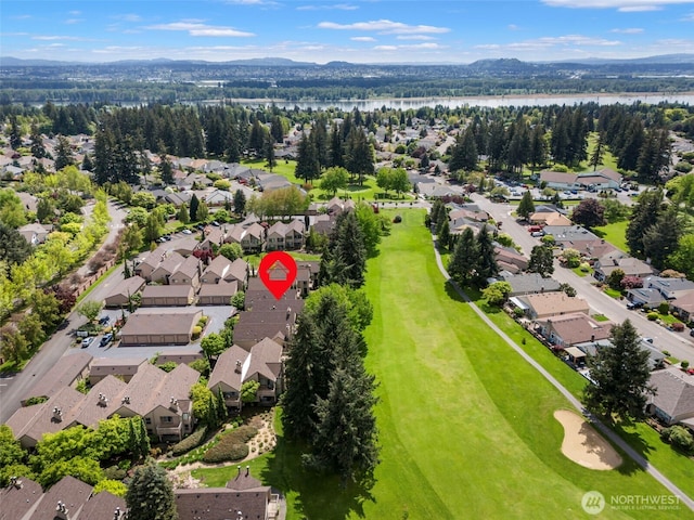 2506 SE Baypoint Dr Unit L45, Vancouver, WA 98683 - drone / aerial view featuring a residential view and a water and mountain view