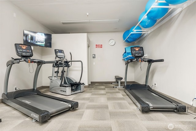 2506 SE Baypoint Dr Unit L45, Vancouver, WA 98683 - workout area featuring carpet flooring