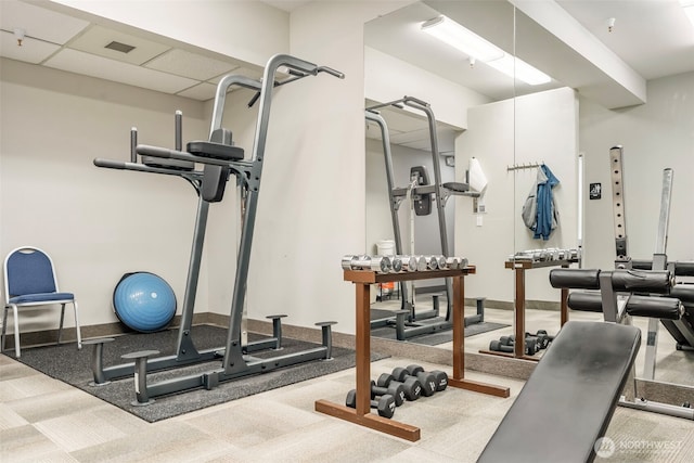2506 SE Baypoint Dr Unit L45, Vancouver, WA 98683 - workout area featuring carpet floors and visible vents