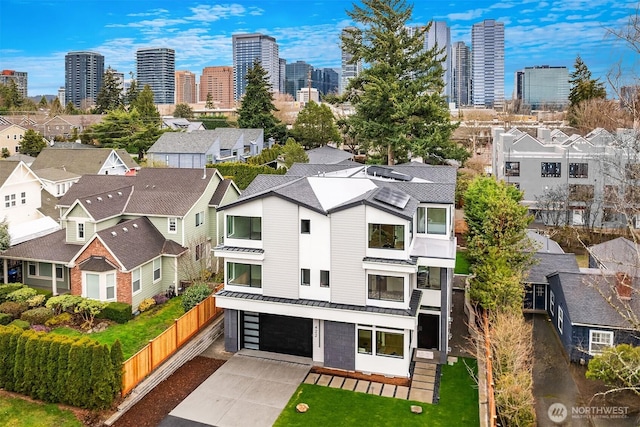422 98th Ave NE, Bellevue, WA 98004 - birds eye view of property with a residential view and a view of city