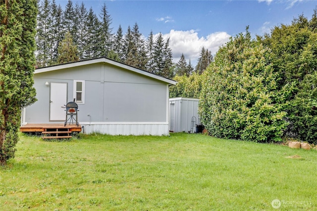 8760 State Highway 303 NE Unit C, Bremerton, WA 98311 - exterior space with a lawn and a wooden deck