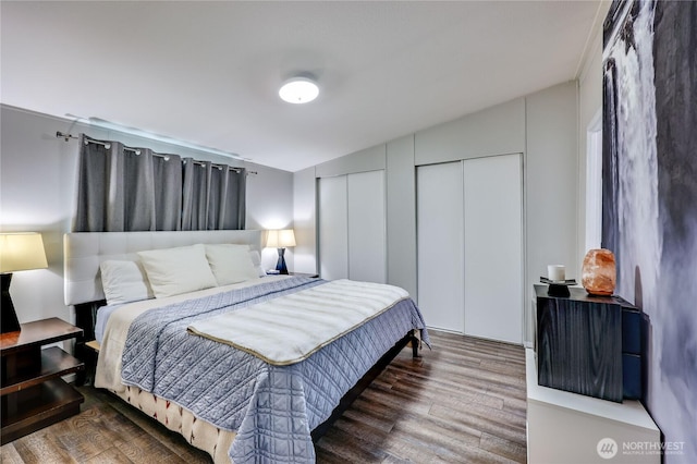 8760 State Highway 303 NE Unit C, Bremerton, WA 98311 - bedroom with wood finished floors and two closets
