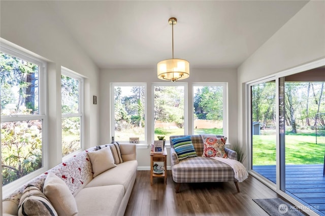 464 Dolphin Ave NE, Ocean Shores, WA 98569 - sunroom / solarium featuring a chandelier and a wealth of natural light