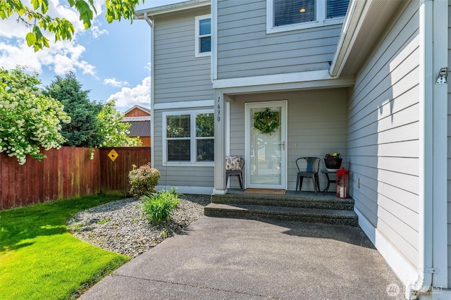 1630 Aaron Dr, Lynden, WA 98264 - property entrance featuring fence and a patio
