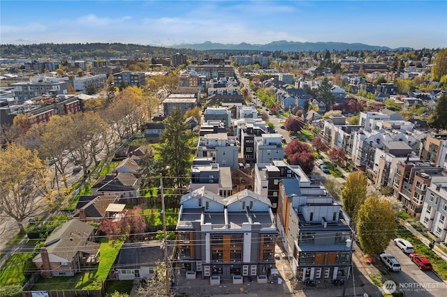 903B NW 56th St, Seattle, WA 98107 - birds eye view of property with a mountain view