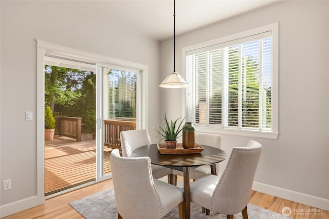1893 Commodore Ln NW, Bainbridge Island, WA 98110 - dining room featuring plenty of natural light, baseboards, and light wood-type flooring