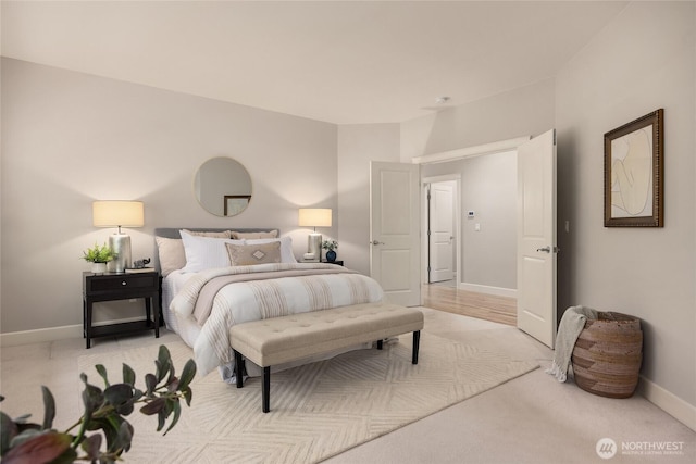 1893 Commodore Ln NW, Bainbridge Island, WA 98110 - bedroom with baseboards and light carpet