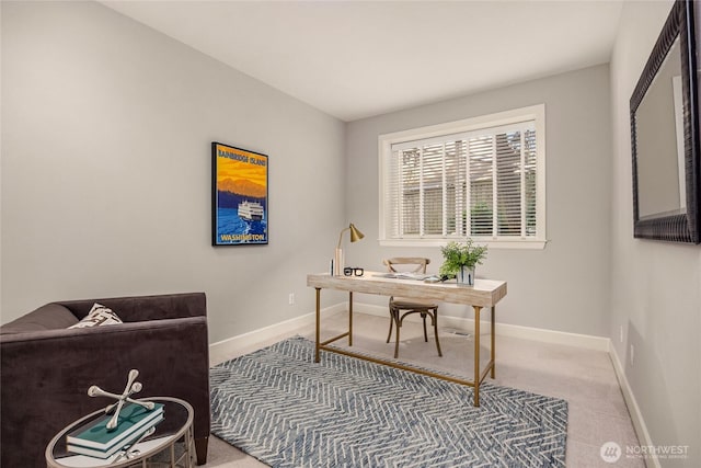1893 Commodore Ln NW, Bainbridge Island, WA 98110 - carpeted home office with baseboards