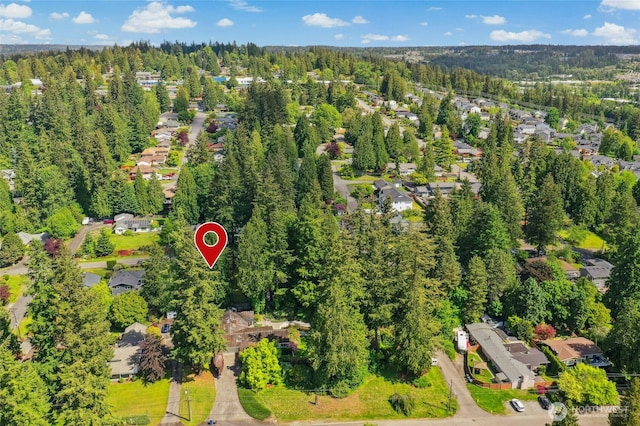 10515 NE 189th St, Bothell, WA 98011 - aerial perspective of suburban area featuring a forest