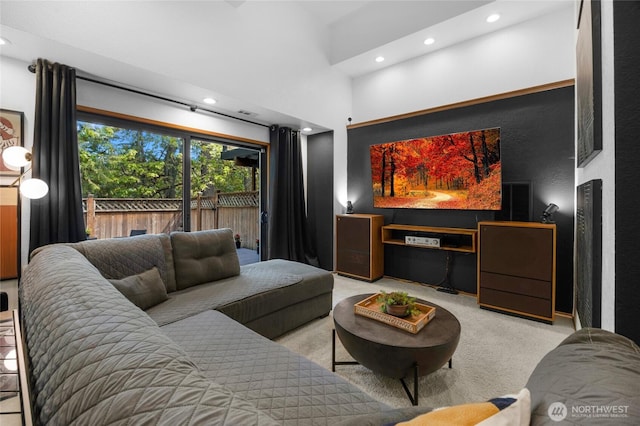 5107 23rd Ave W, Everett, WA 98203 - living room with carpet floors and recessed lighting