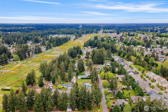 birds eye view of property featuring a residential view