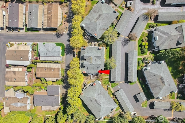 bird's eye view featuring a residential view