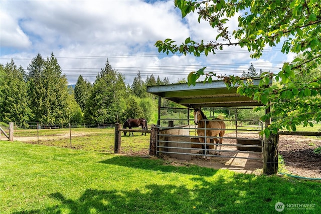 28405 59th Ave NE, Arlington, WA 98223 - view of yard with a rural view, an outbuilding, and an exterior structure
