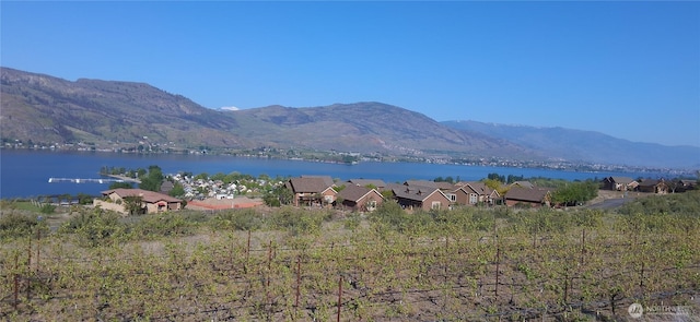 property view of mountains with a water view