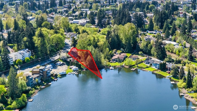 5732 Halls Lake Way, Lynnwood, WA 98036 - aerial view with a water view