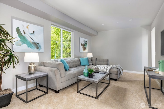 5732 Halls Lake Way, Lynnwood, WA 98036 - living area with baseboards and light carpet