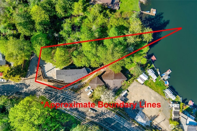 5732 Halls Lake Way, Lynnwood, WA 98036 - aerial view featuring a water view