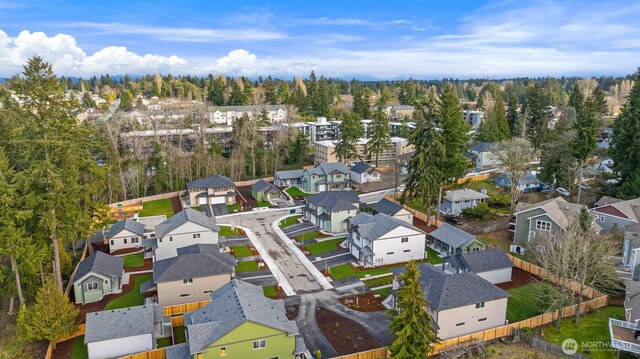 aerial view featuring a residential view