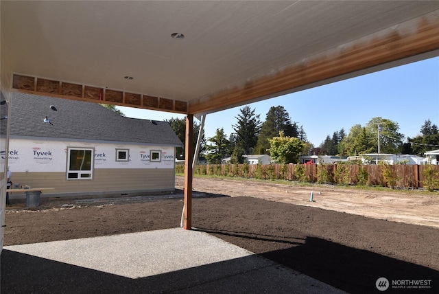 view of patio / terrace with fence